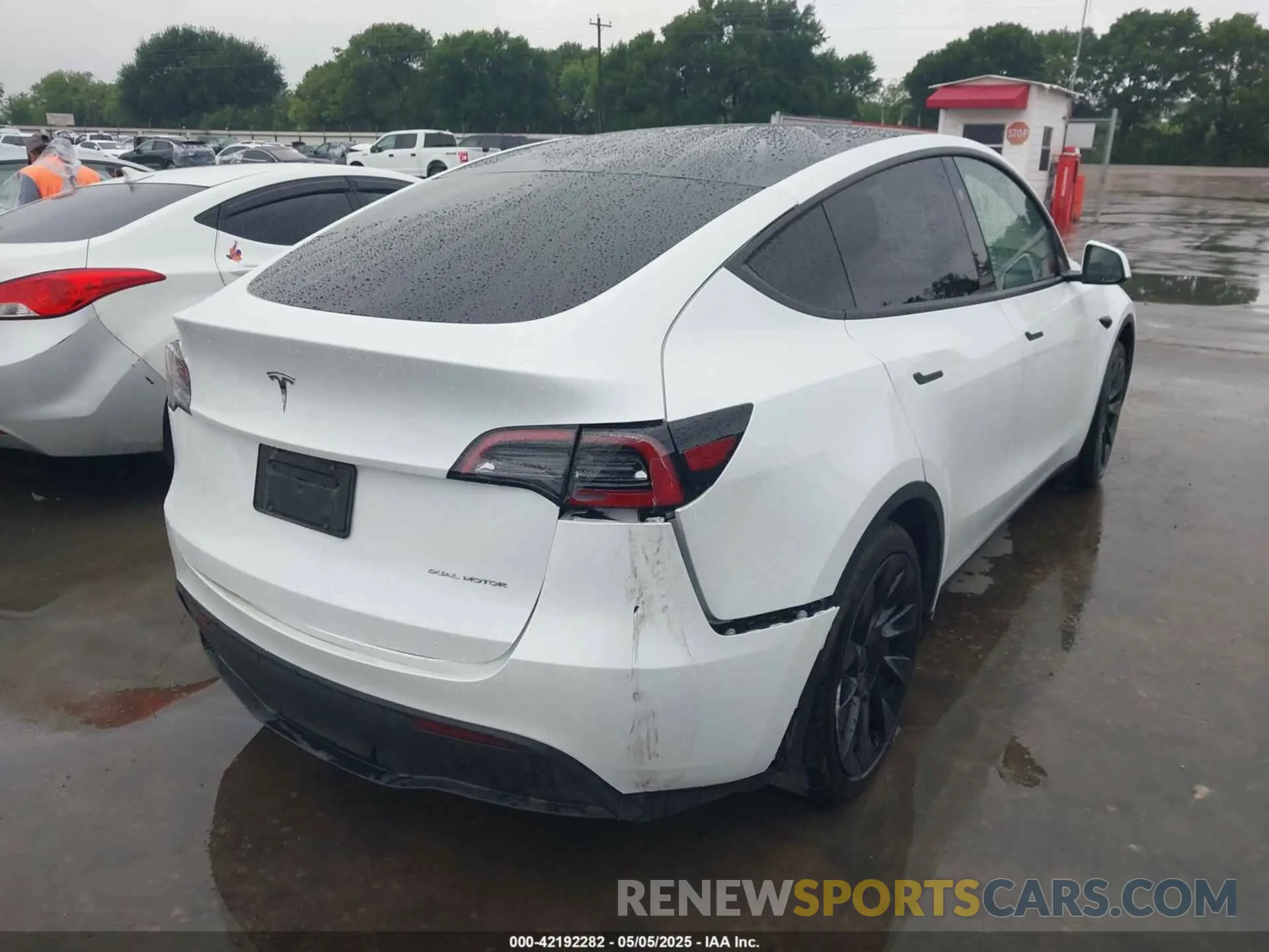 4 fotografías del automóvil dañado 7SAYGDEE9RA221573 TESLA MODEL Y 2024