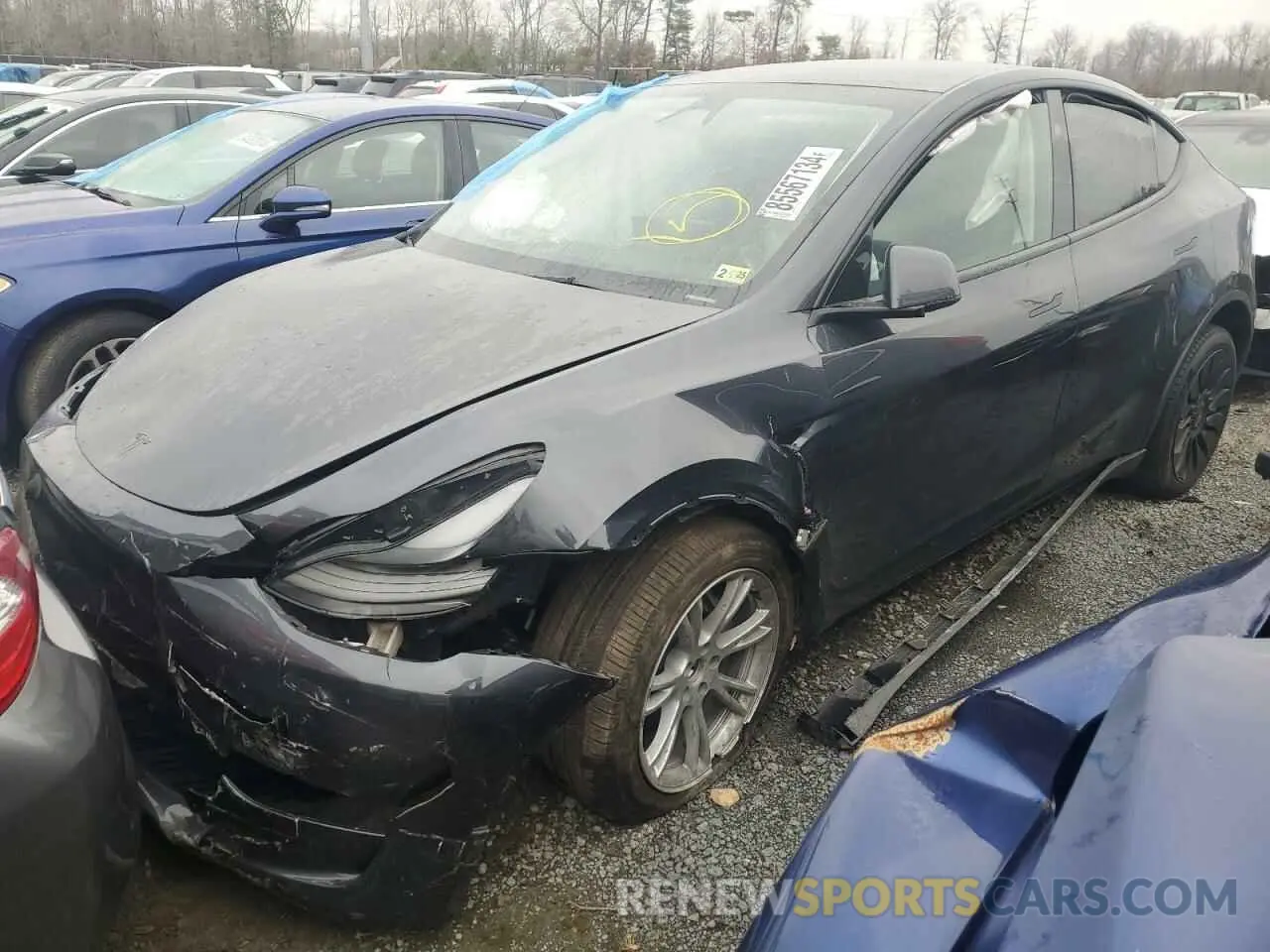 1 fotografías del automóvil dañado 7SAYGDEE9RA222948 TESLA MODEL Y 2024