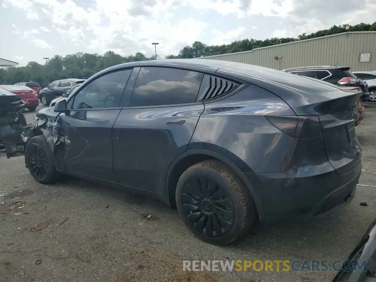 2 fotografías del automóvil dañado 7SAYGDEE9RA227129 TESLA MODEL Y 2024