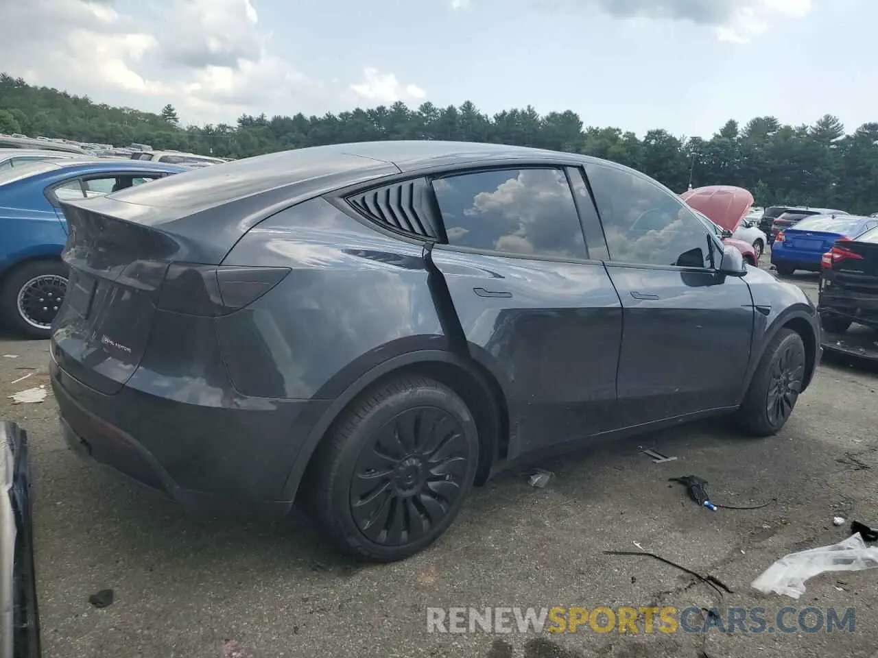 3 fotografías del automóvil dañado 7SAYGDEE9RA227129 TESLA MODEL Y 2024