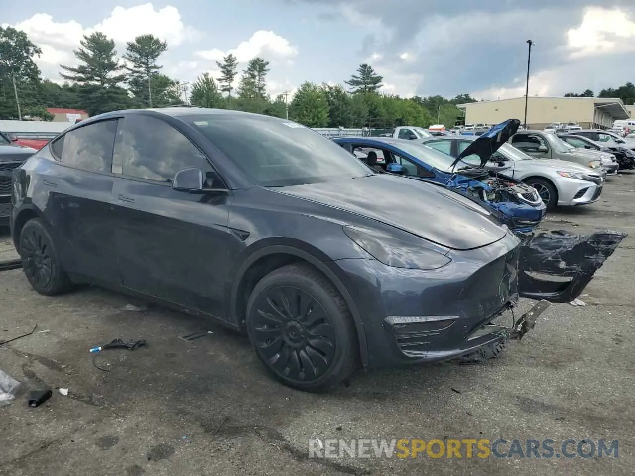 4 fotografías del automóvil dañado 7SAYGDEE9RA227129 TESLA MODEL Y 2024
