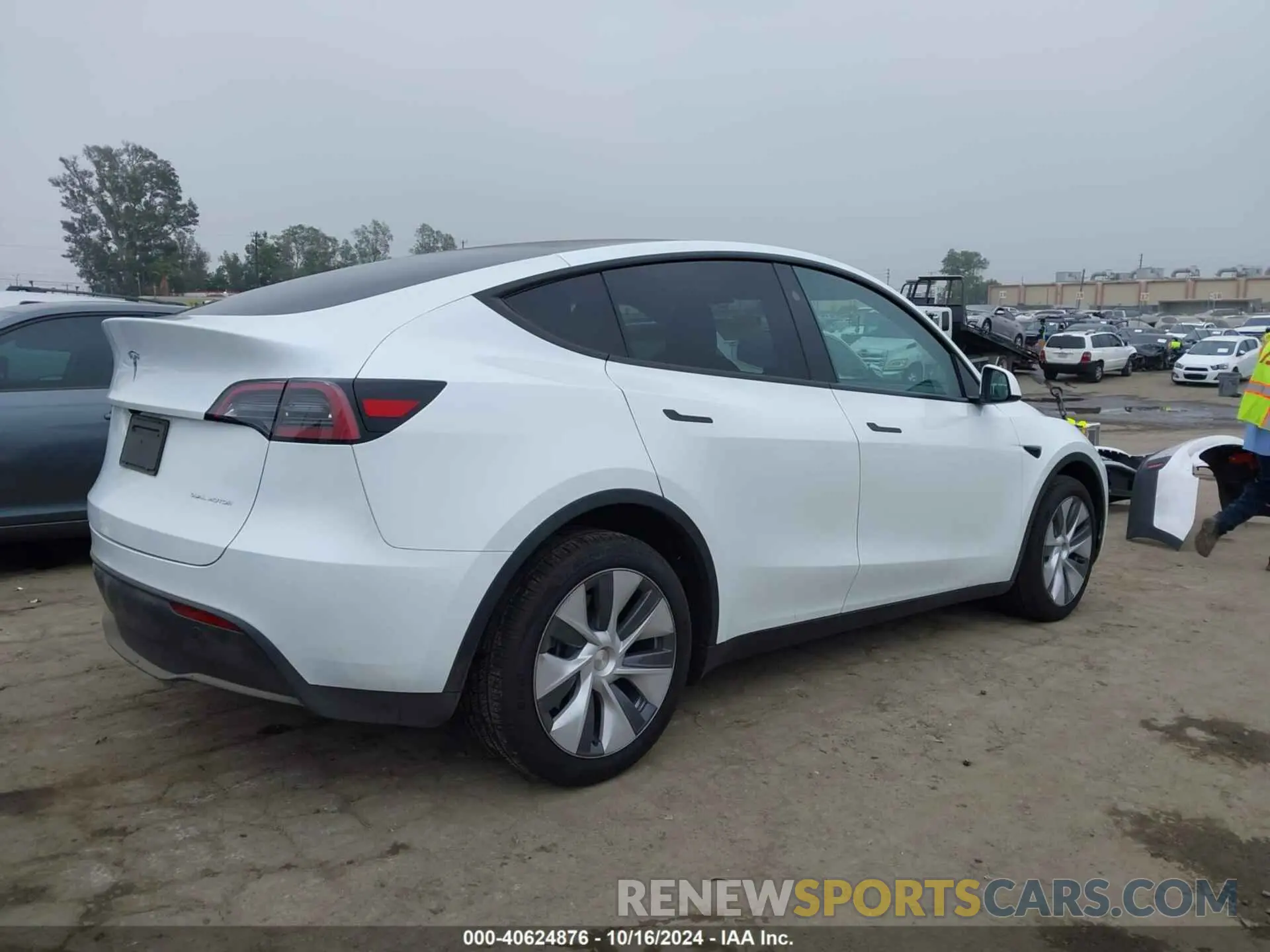 4 fotografías del automóvil dañado 7SAYGDEE9RA260003 TESLA MODEL Y 2024