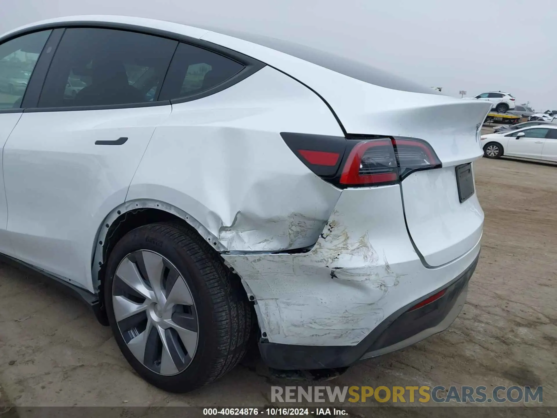 6 fotografías del automóvil dañado 7SAYGDEE9RA260003 TESLA MODEL Y 2024
