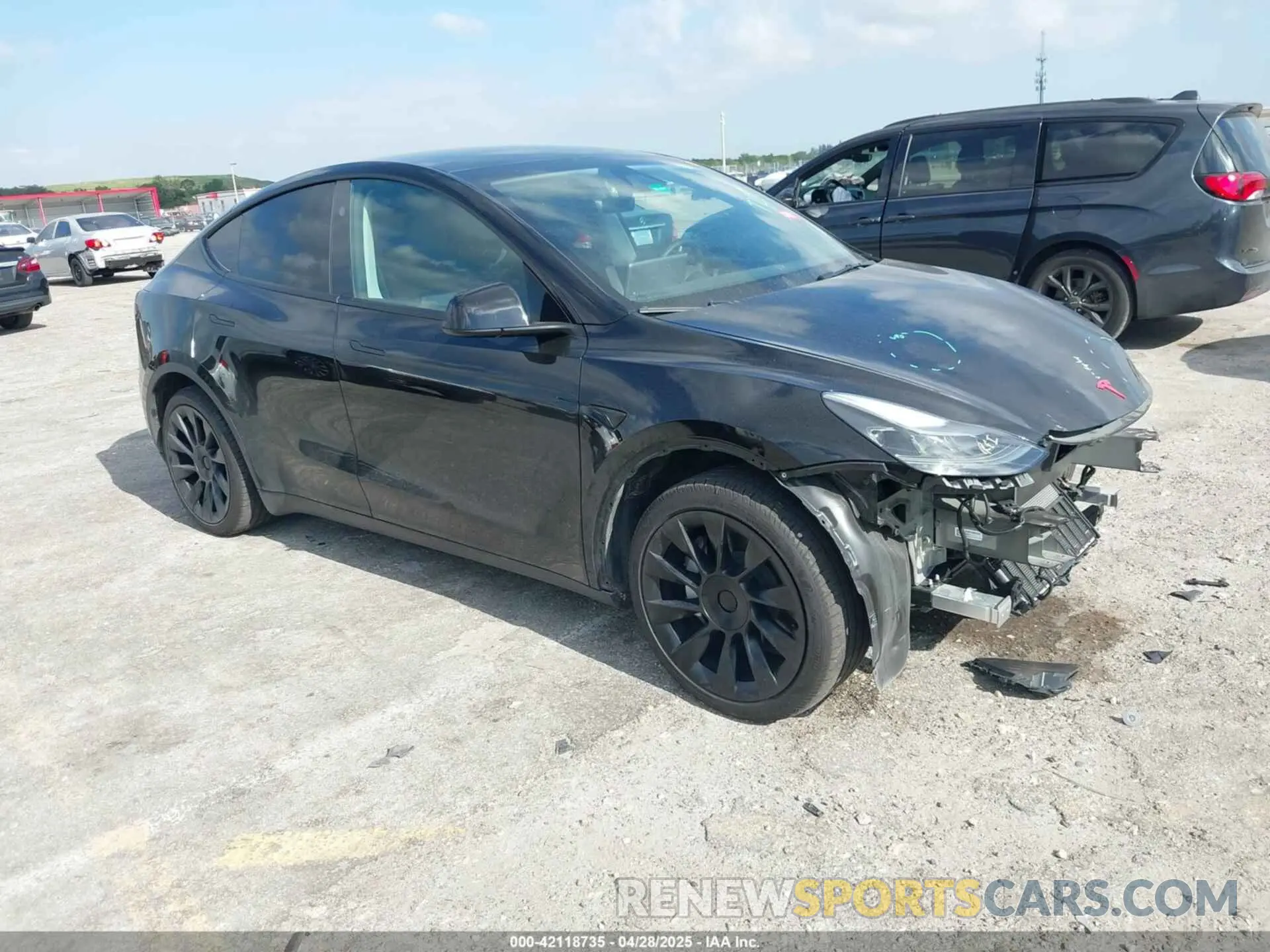 1 fotografías del automóvil dañado 7SAYGDEE9RA293261 TESLA MODEL Y 2024