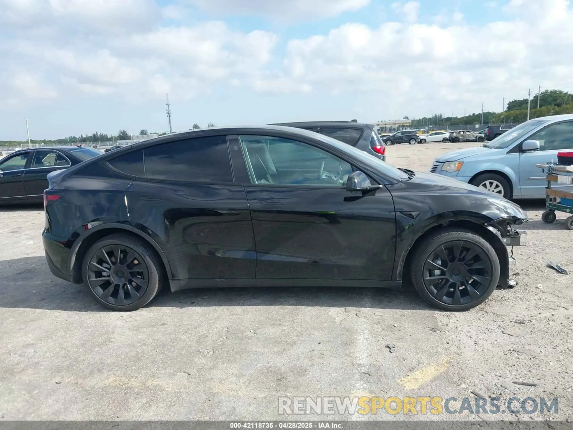 14 fotografías del automóvil dañado 7SAYGDEE9RA293261 TESLA MODEL Y 2024