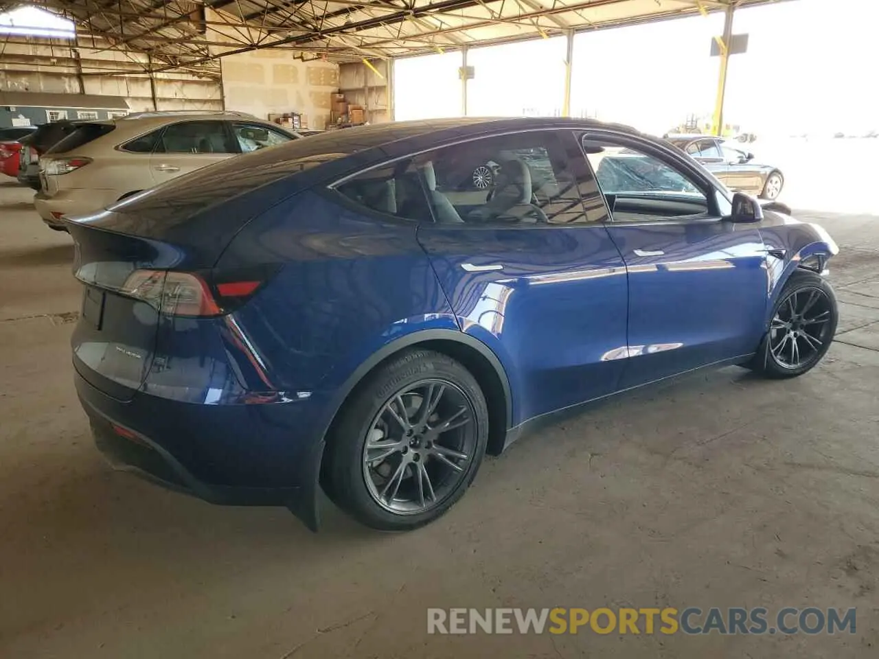 3 fotografías del automóvil dañado 7SAYGDEE9RA320636 TESLA MODEL Y 2024