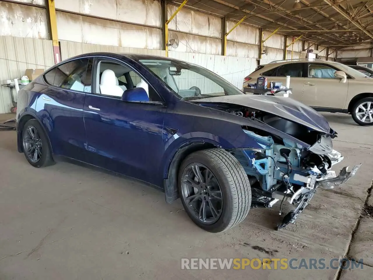 4 fotografías del automóvil dañado 7SAYGDEE9RA320636 TESLA MODEL Y 2024
