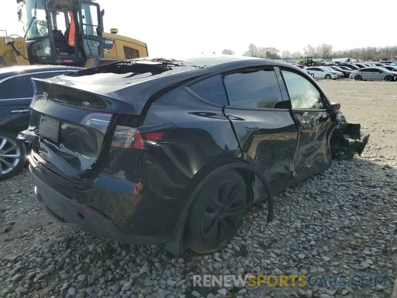 3 fotografías del automóvil dañado 7SAYGDEE9RF183281 TESLA MODEL Y 2024