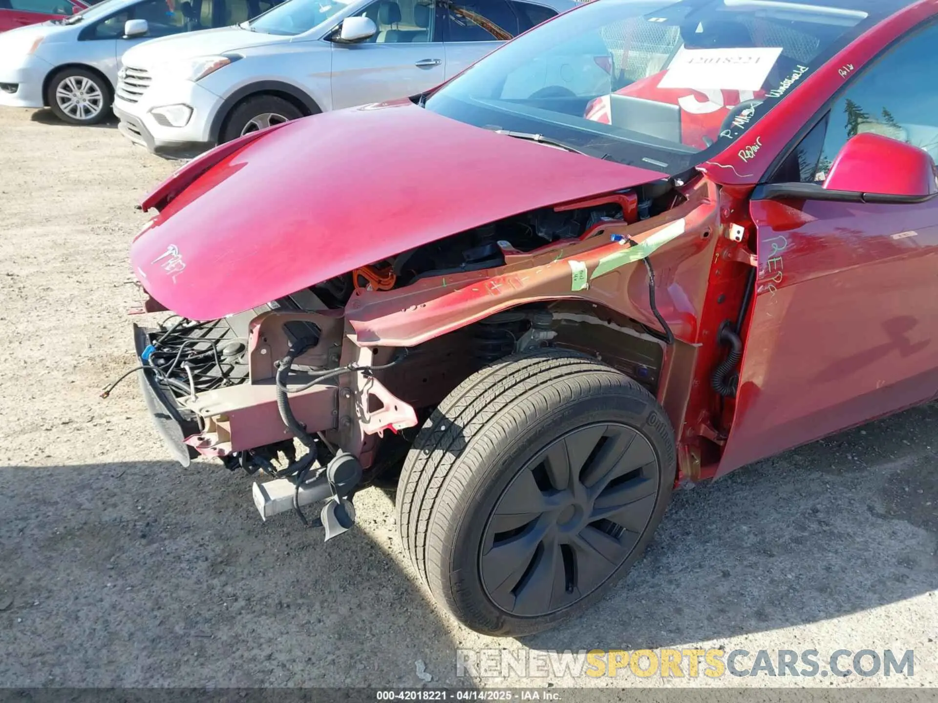 6 fotografías del automóvil dañado 7SAYGDEE9RF199805 TESLA MODEL Y 2024