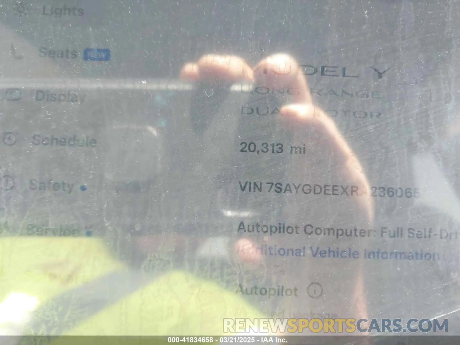7 fotografías del automóvil dañado 7SAYGDEEXRA236065 TESLA MODEL Y 2024