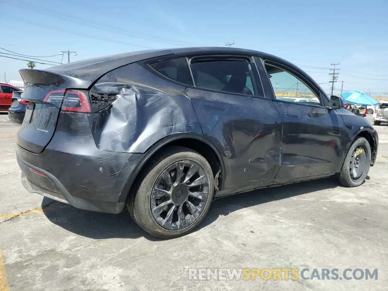 3 fotografías del automóvil dañado 7SAYGDEEXRA237667 TESLA MODEL Y 2024