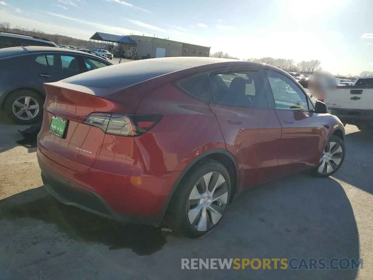 3 fotografías del automóvil dañado 7SAYGDEEXRA247566 TESLA MODEL Y 2024