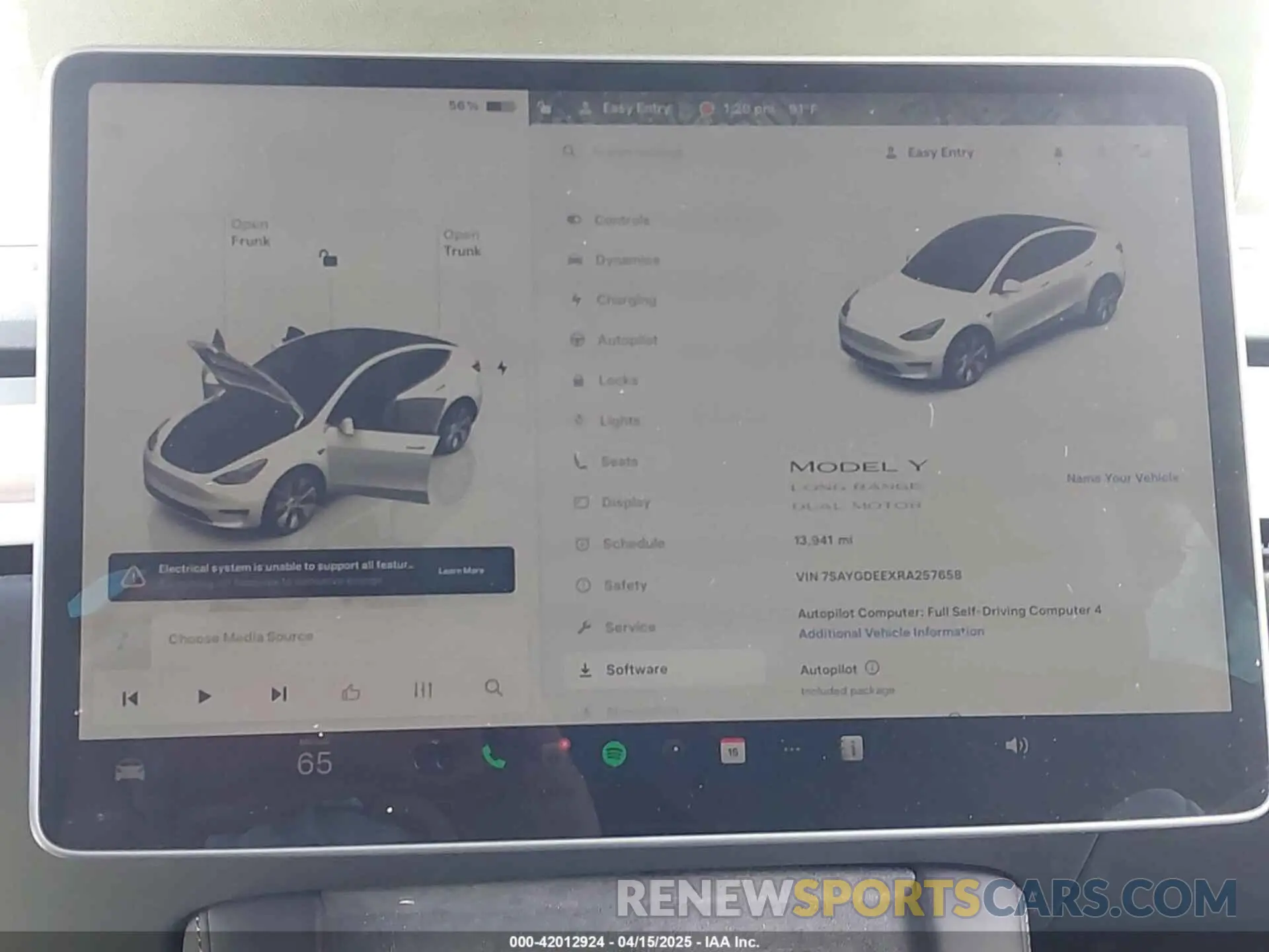 17 fotografías del automóvil dañado 7SAYGDEEXRA257658 TESLA MODEL Y 2024