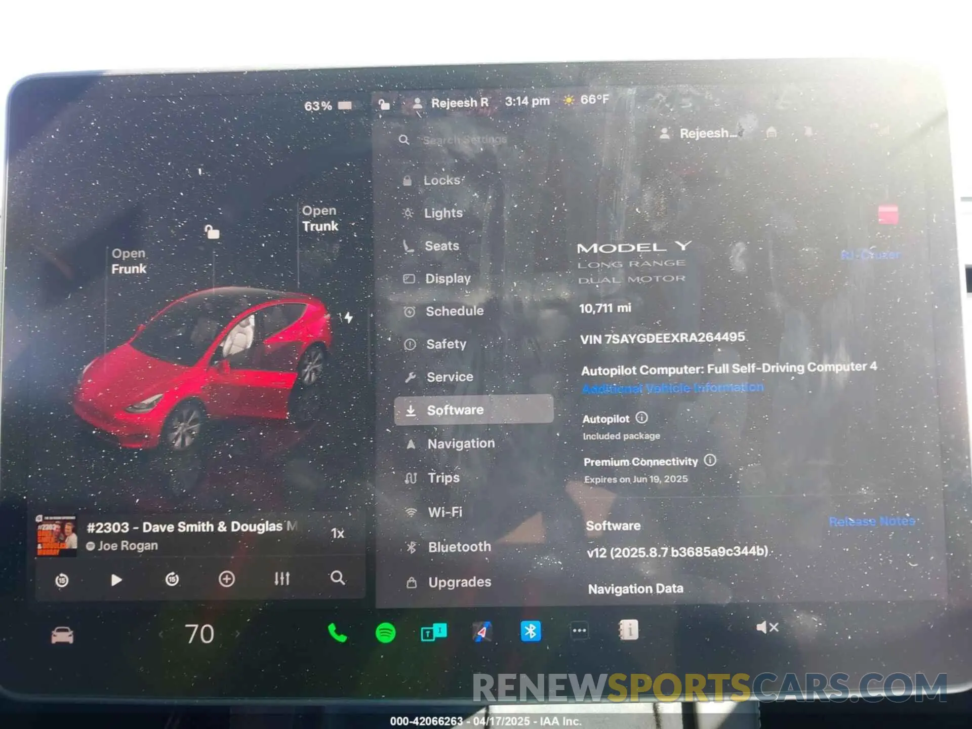 7 fotografías del automóvil dañado 7SAYGDEEXRA264495 TESLA MODEL Y 2024