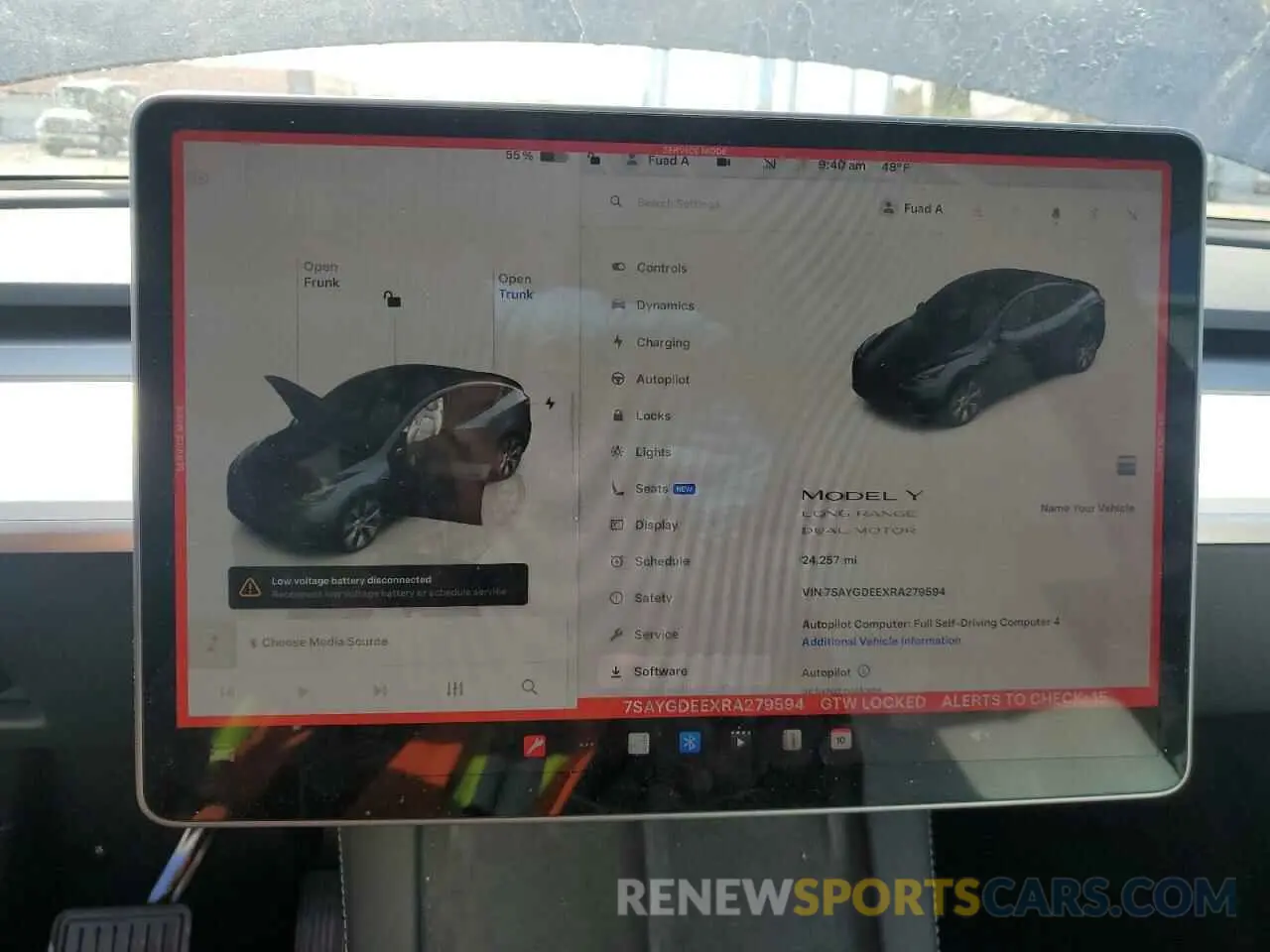9 fotografías del automóvil dañado 7SAYGDEEXRA279594 TESLA MODEL Y 2024