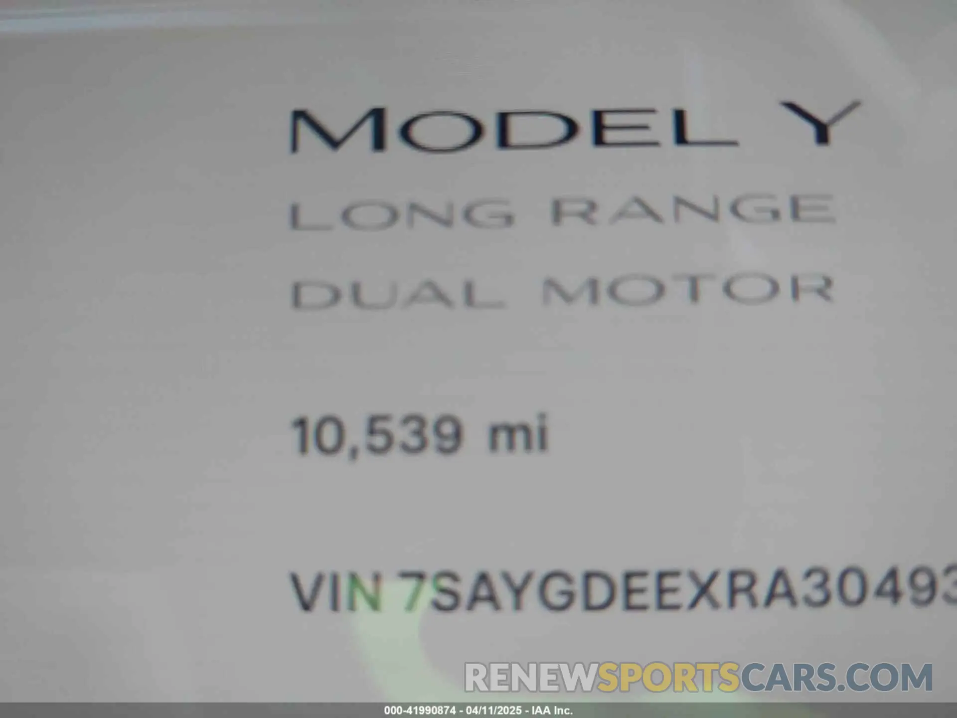 14 fotografías del automóvil dañado 7SAYGDEEXRA304932 TESLA MODEL Y 2024