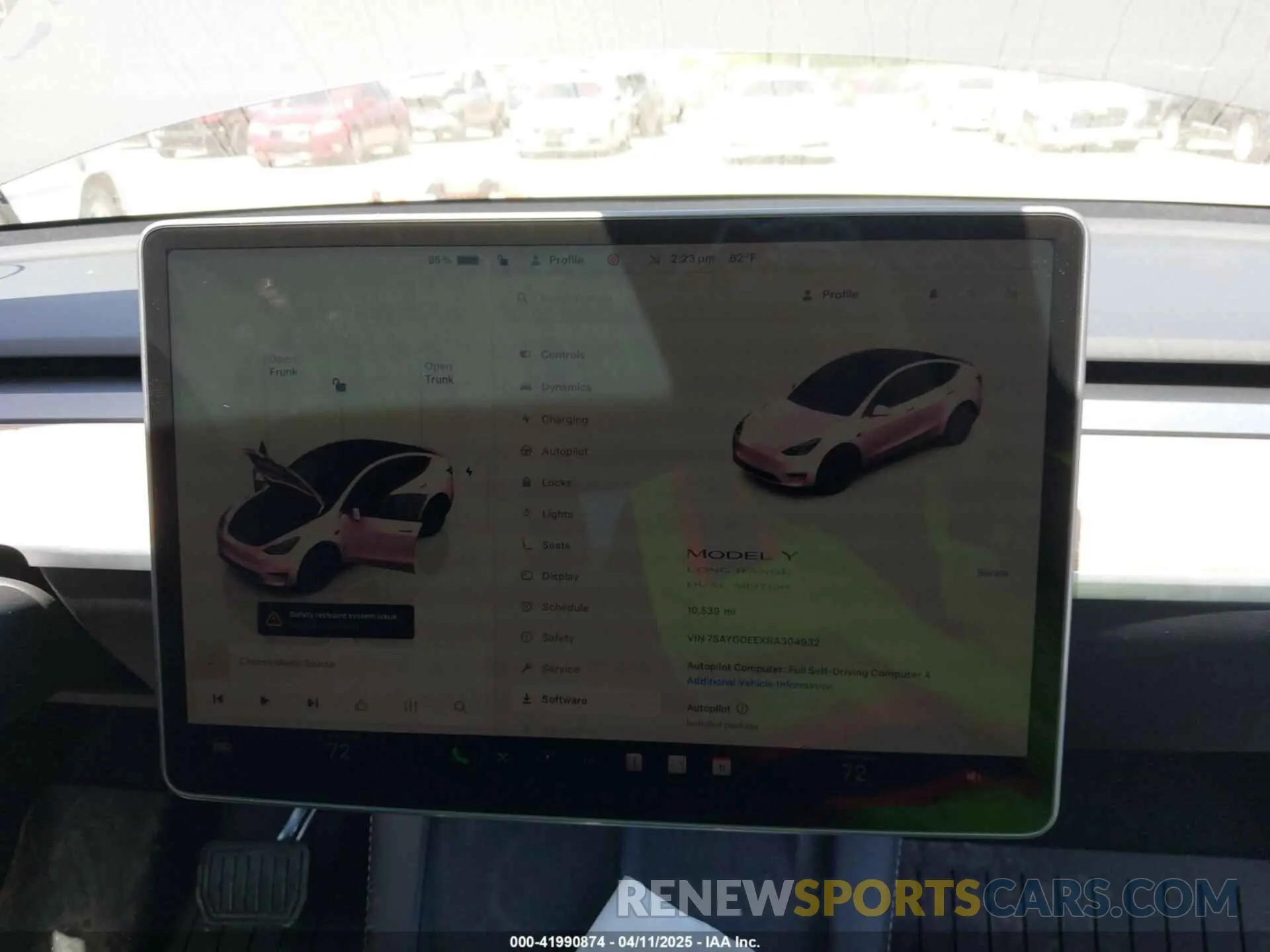 7 fotografías del automóvil dañado 7SAYGDEEXRA304932 TESLA MODEL Y 2024