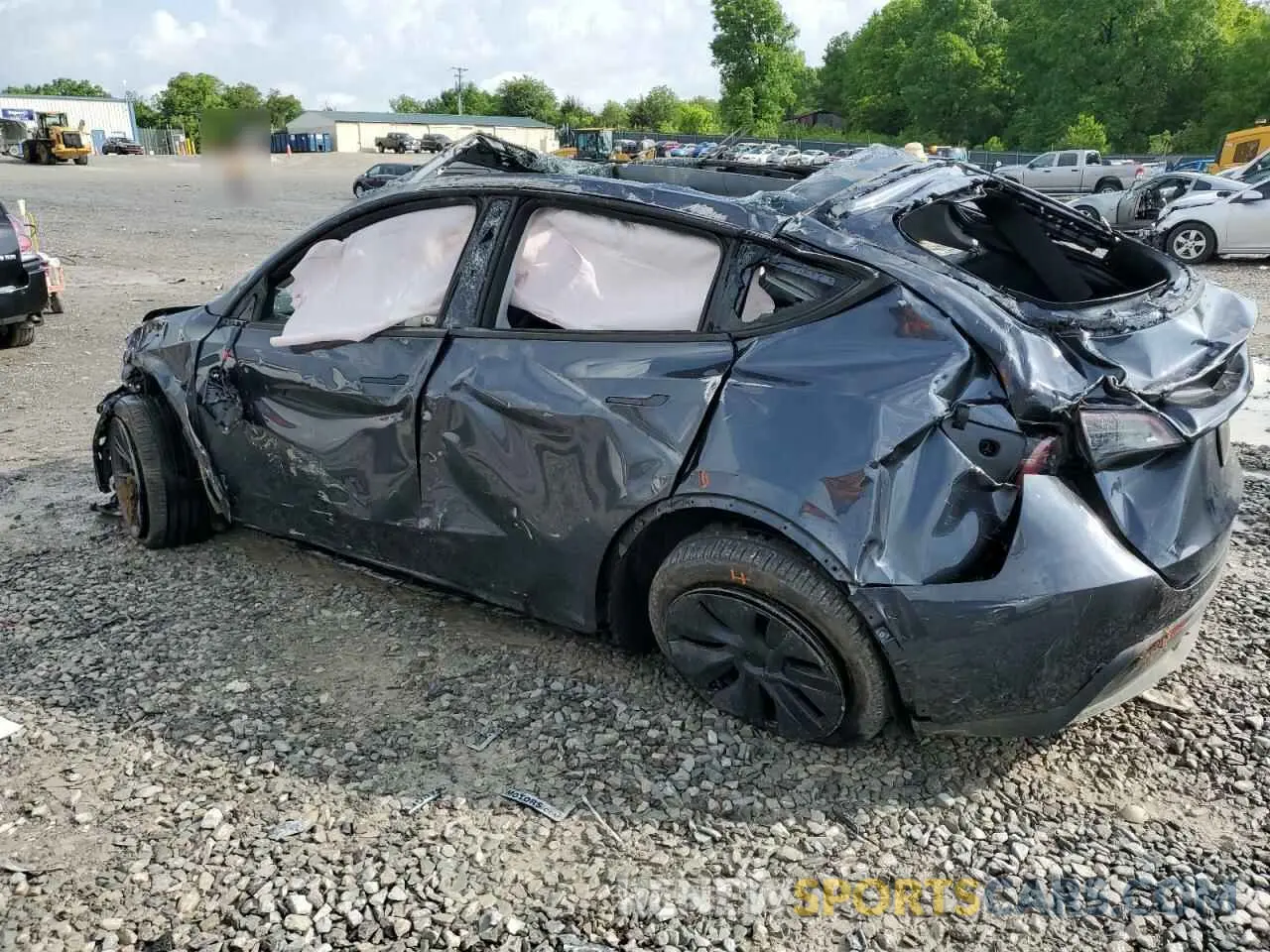 2 fotografías del automóvil dañado 7SAYGDEEXRA324517 TESLA MODEL Y 2024
