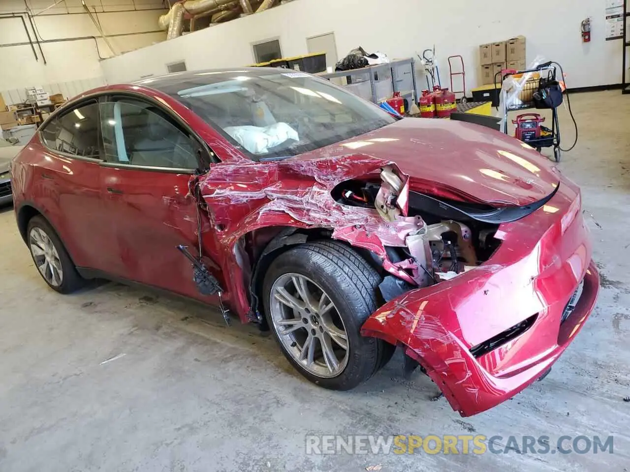 4 fotografías del automóvil dañado 7SAYGDEEXRF043367 TESLA MODEL Y 2024