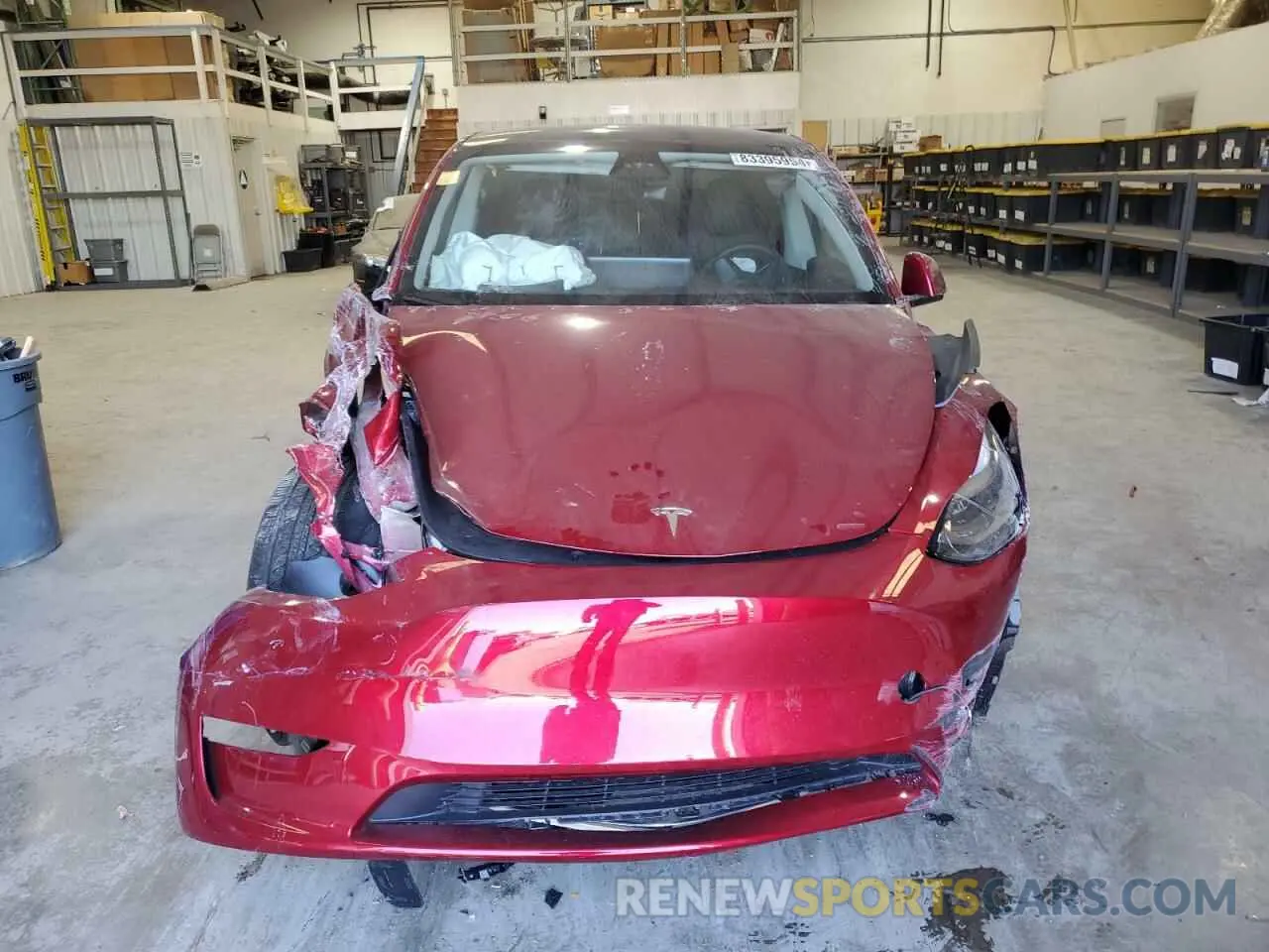 5 fotografías del automóvil dañado 7SAYGDEEXRF043367 TESLA MODEL Y 2024