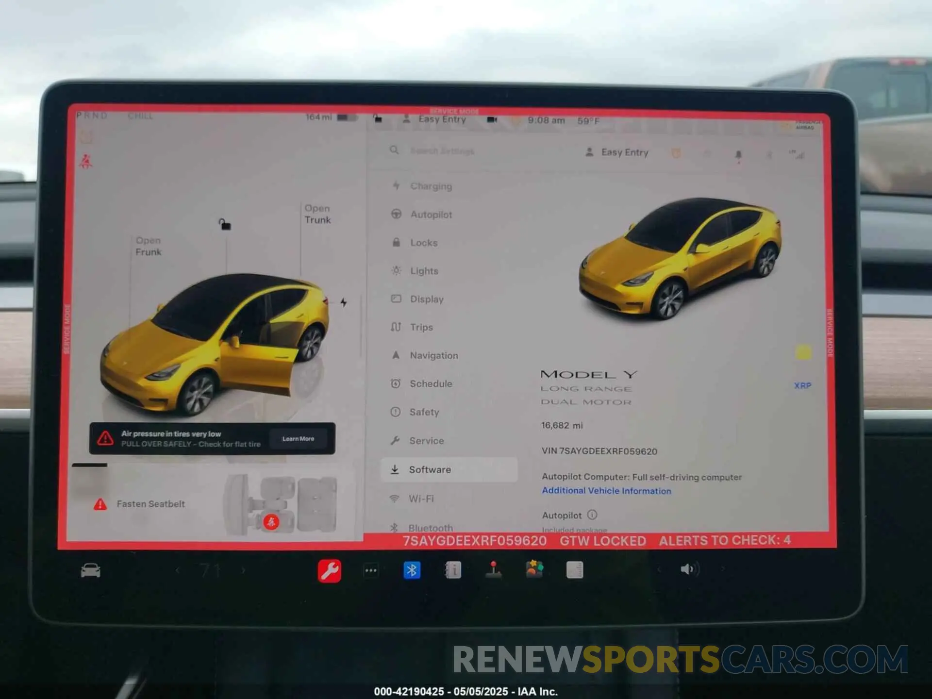 18 fotografías del automóvil dañado 7SAYGDEEXRF059620 TESLA MODEL Y 2024