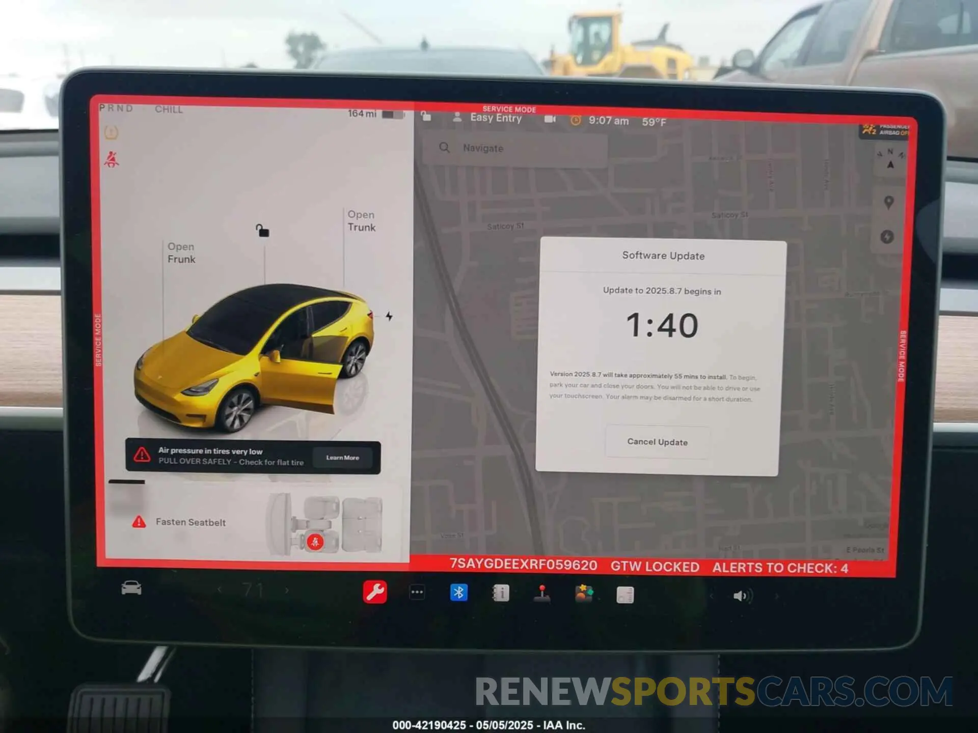 7 fotografías del automóvil dañado 7SAYGDEEXRF059620 TESLA MODEL Y 2024