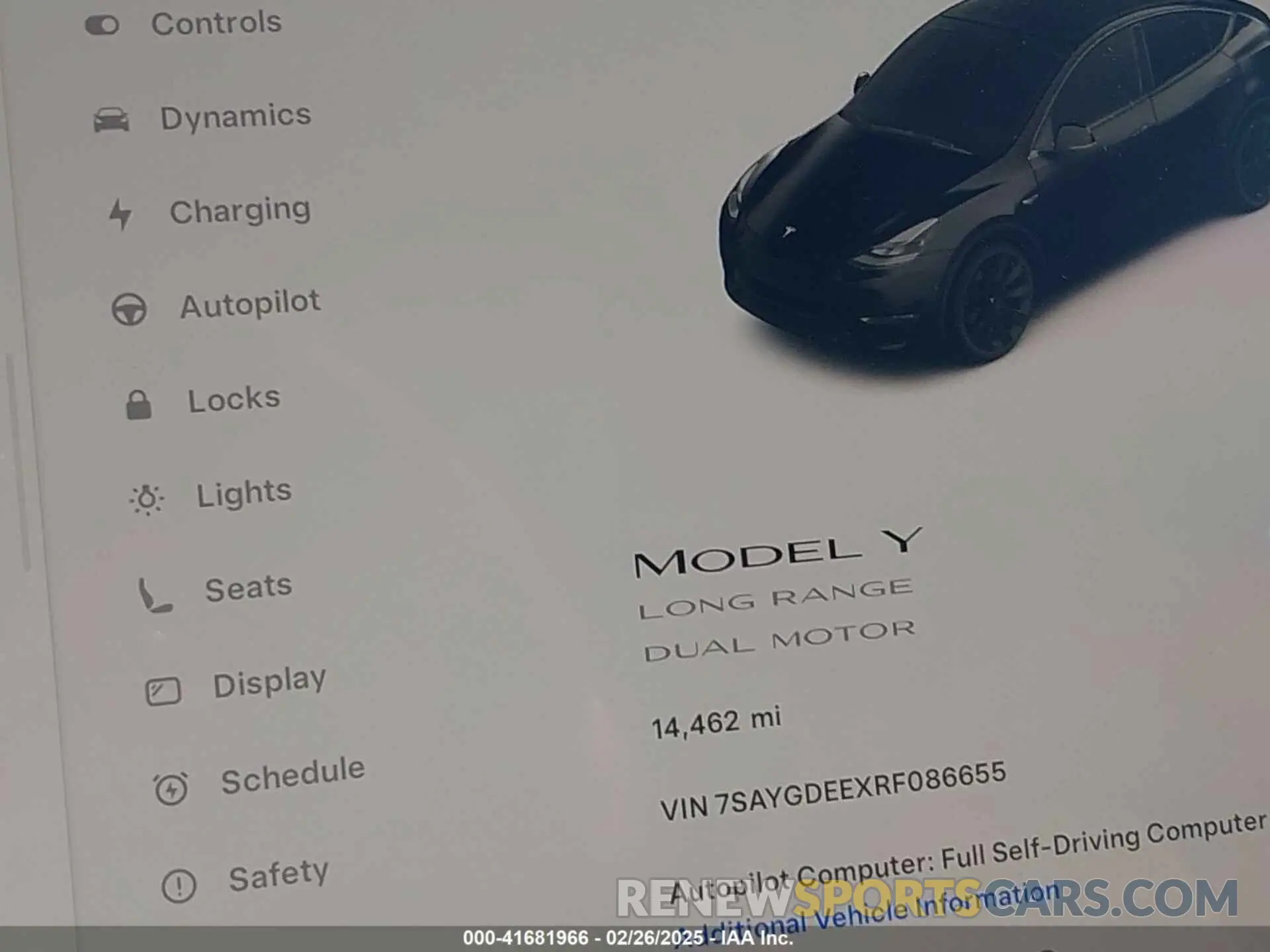 16 fotografías del automóvil dañado 7SAYGDEEXRF086655 TESLA MODEL Y 2024