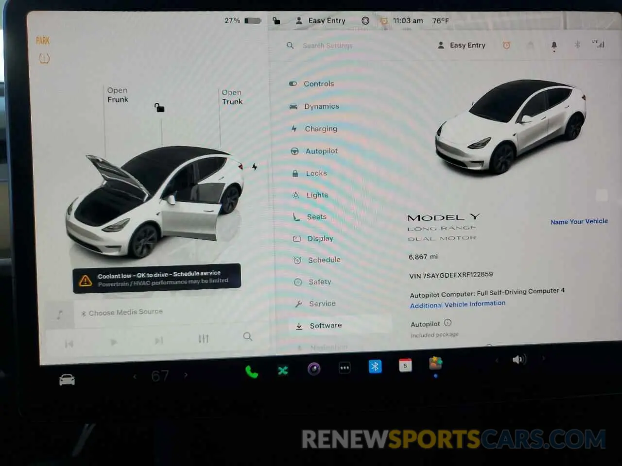 9 fotografías del automóvil dañado 7SAYGDEEXRF122859 TESLA MODEL Y 2024