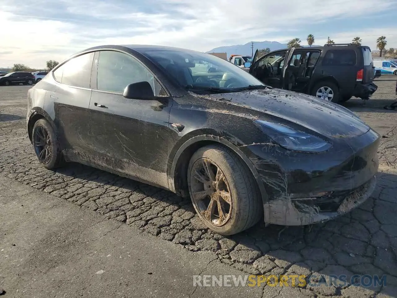 4 fotografías del automóvil dañado 7SAYGDEEXRF123848 TESLA MODEL Y 2024
