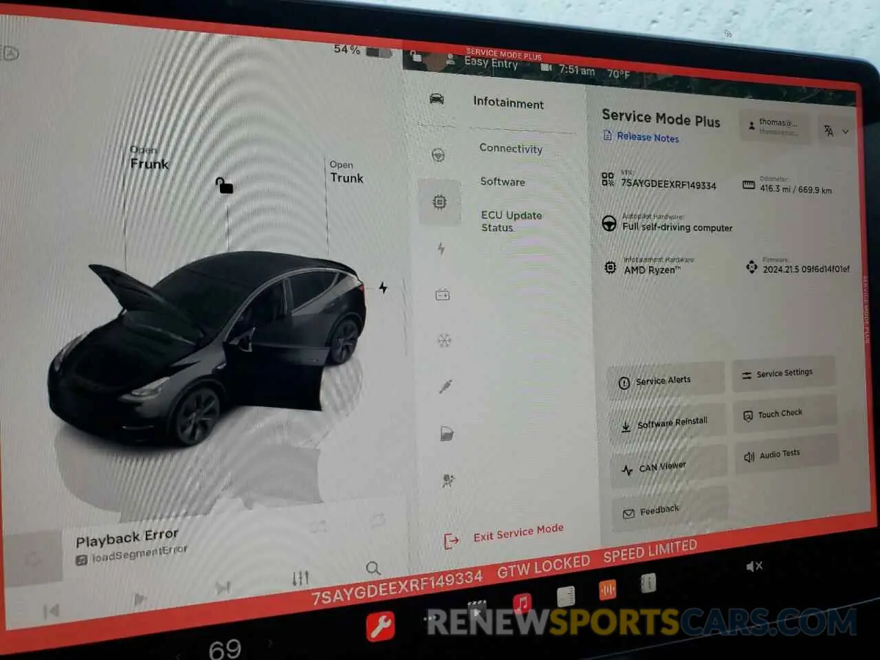 9 fotografías del automóvil dañado 7SAYGDEEXRF149334 TESLA MODEL Y 2024