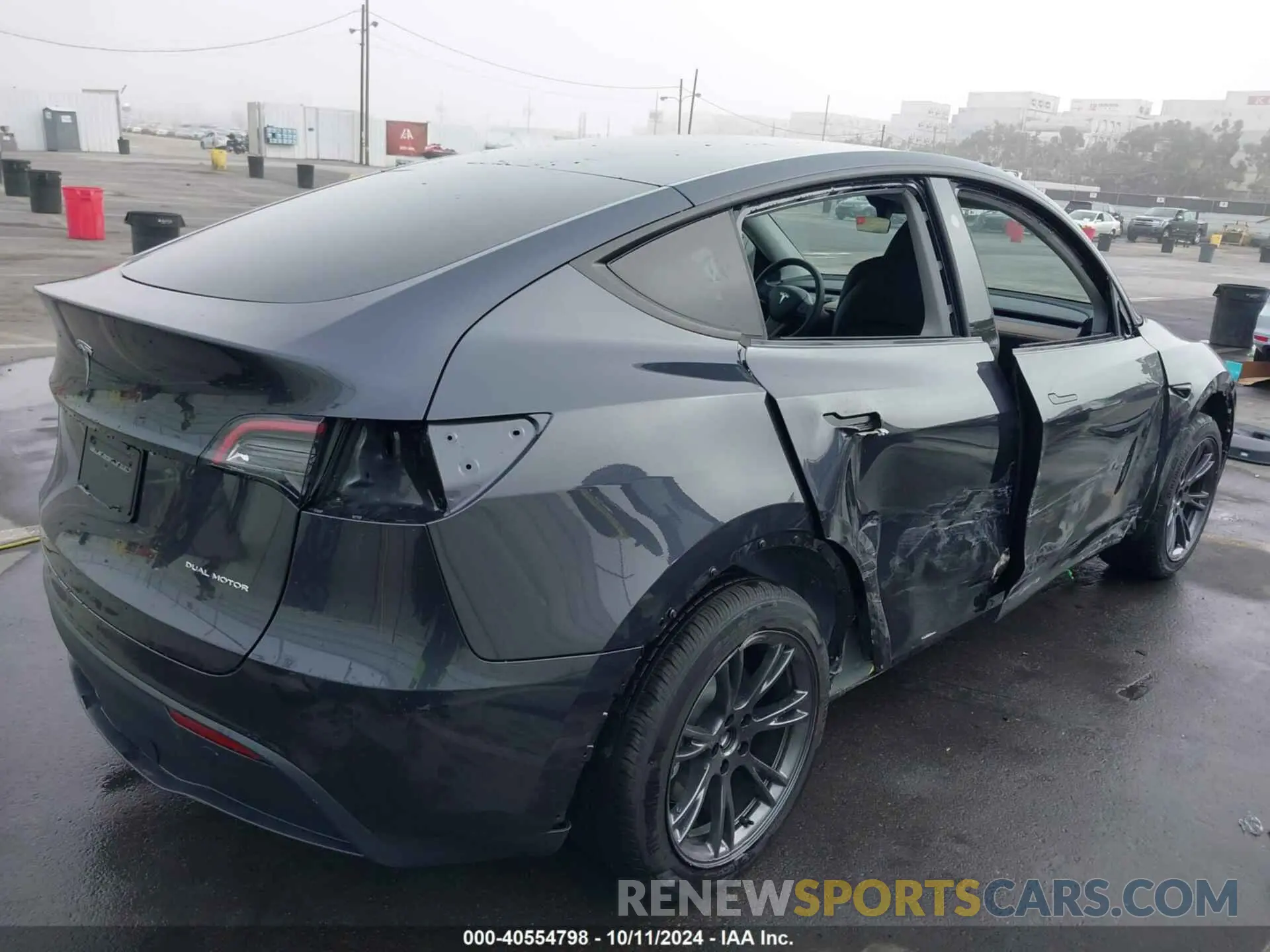 4 fotografías del automóvil dañado 7SAYGDEEXRF180731 TESLA MODEL Y 2024