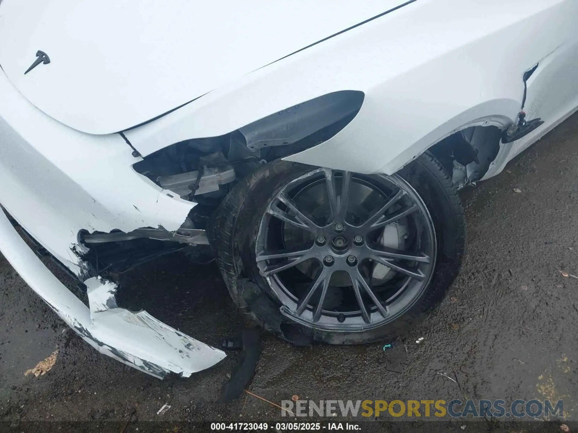 6 fotografías del automóvil dañado 7SAYGDEEXRF230169 TESLA MODEL Y 2024