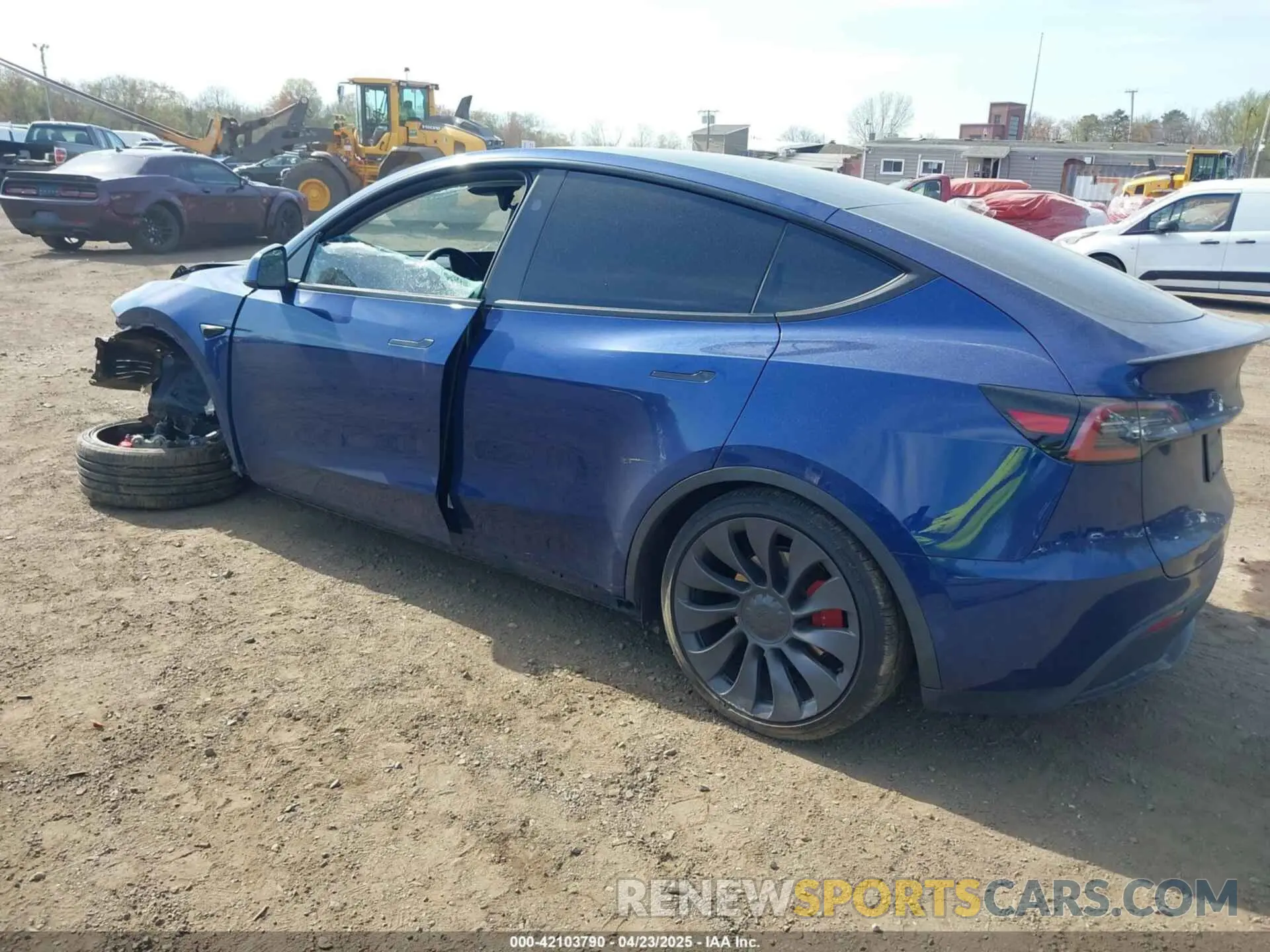3 fotografías del automóvil dañado 7SAYGDEF0RA267754 TESLA MODEL Y 2024