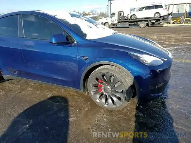 12 fotografías del automóvil dañado 7SAYGDEF0RA312711 TESLA MODEL Y 2024