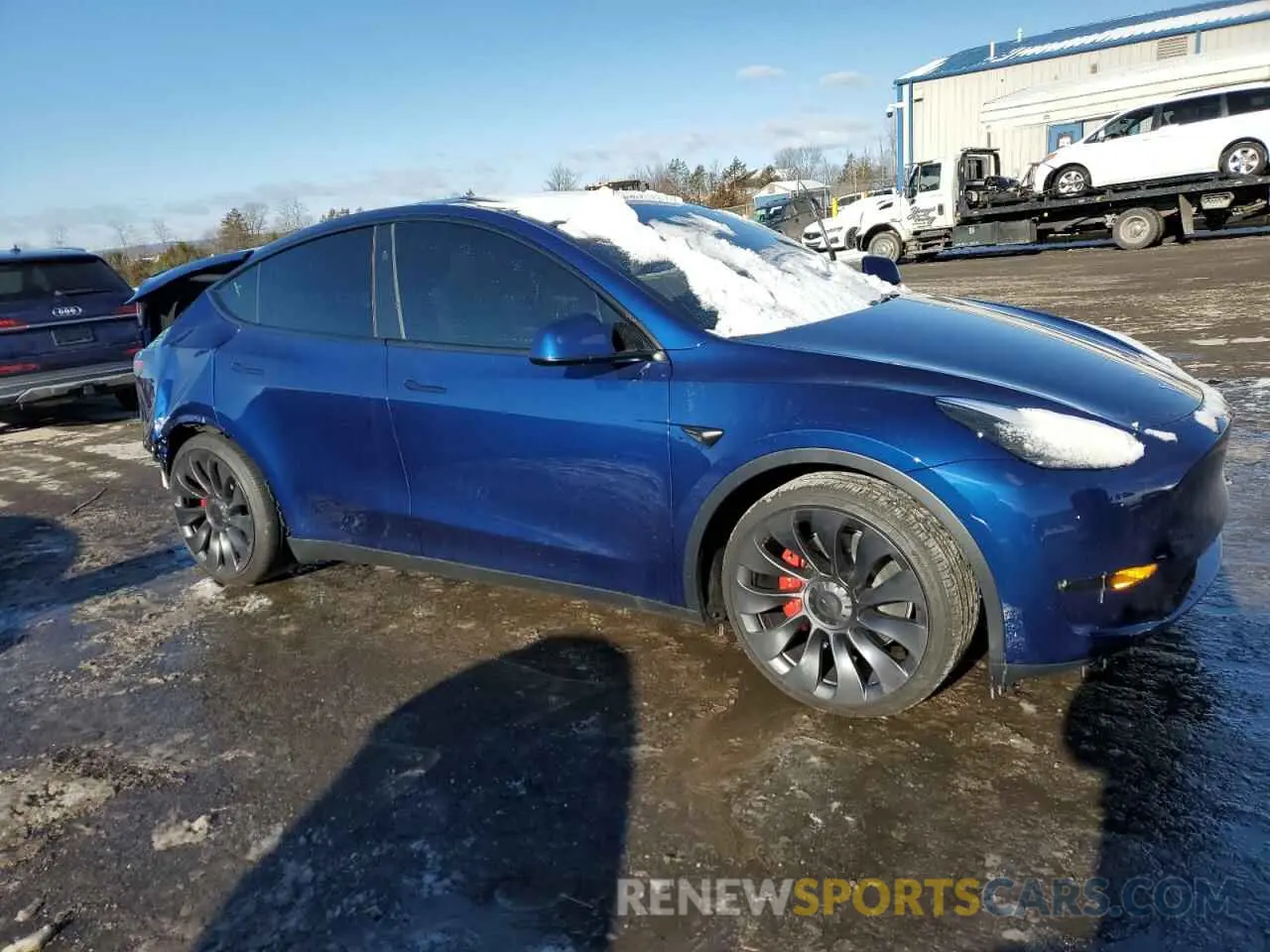 4 fotografías del automóvil dañado 7SAYGDEF0RA312711 TESLA MODEL Y 2024