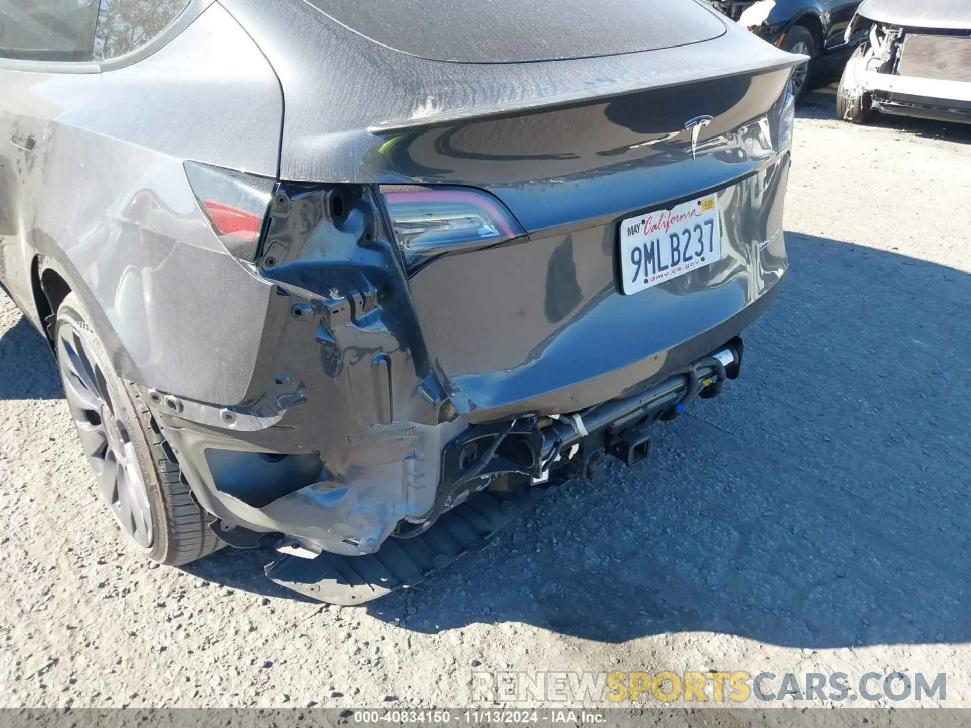 21 fotografías del automóvil dañado 7SAYGDEF0RF051809 TESLA MODEL Y 2024