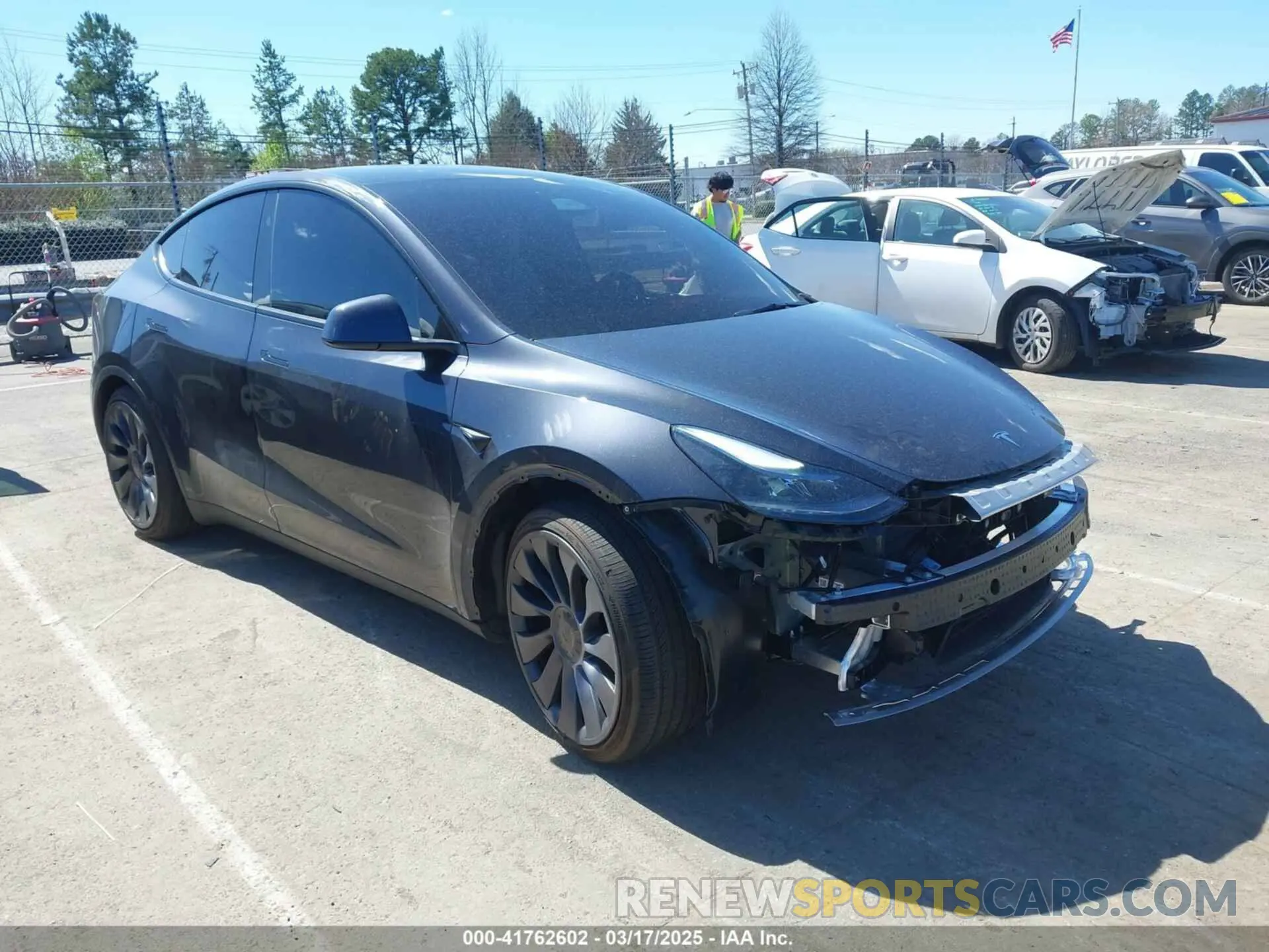 1 fotografías del automóvil dañado 7SAYGDEF1RA329825 TESLA MODEL Y 2024