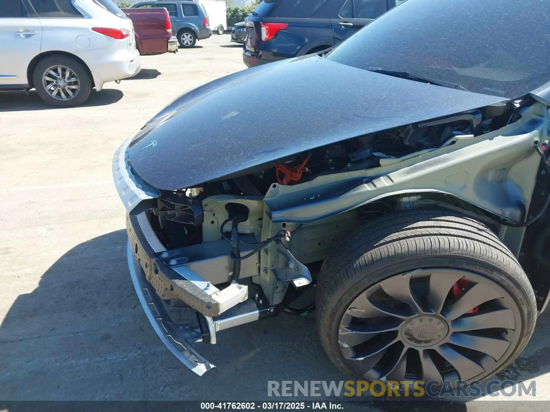 20 fotografías del automóvil dañado 7SAYGDEF1RA329825 TESLA MODEL Y 2024