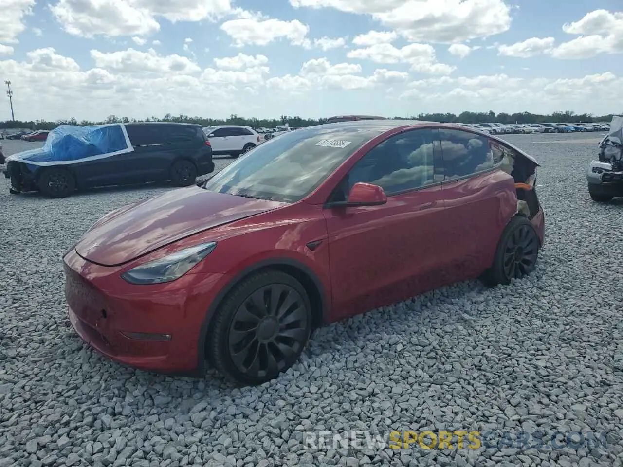 1 fotografías del automóvil dañado 7SAYGDEF1RF052175 TESLA MODEL Y 2024