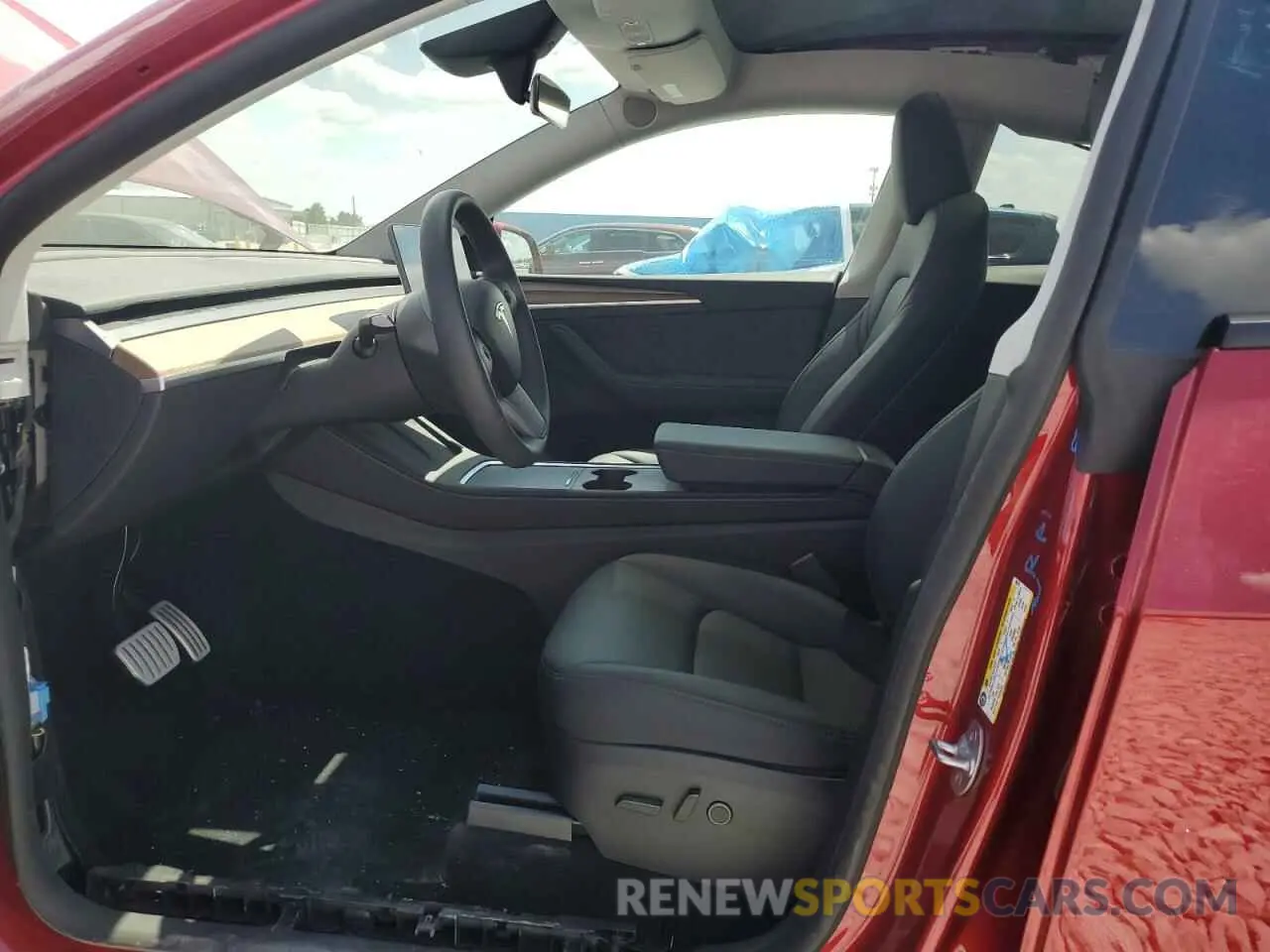 7 fotografías del automóvil dañado 7SAYGDEF1RF052175 TESLA MODEL Y 2024