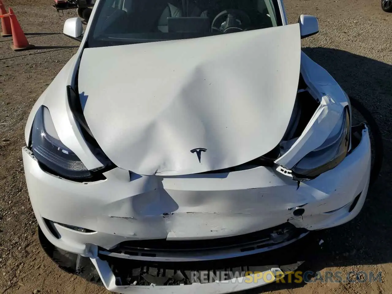 11 fotografías del automóvil dañado 7SAYGDEF1RF053746 TESLA MODEL Y 2024