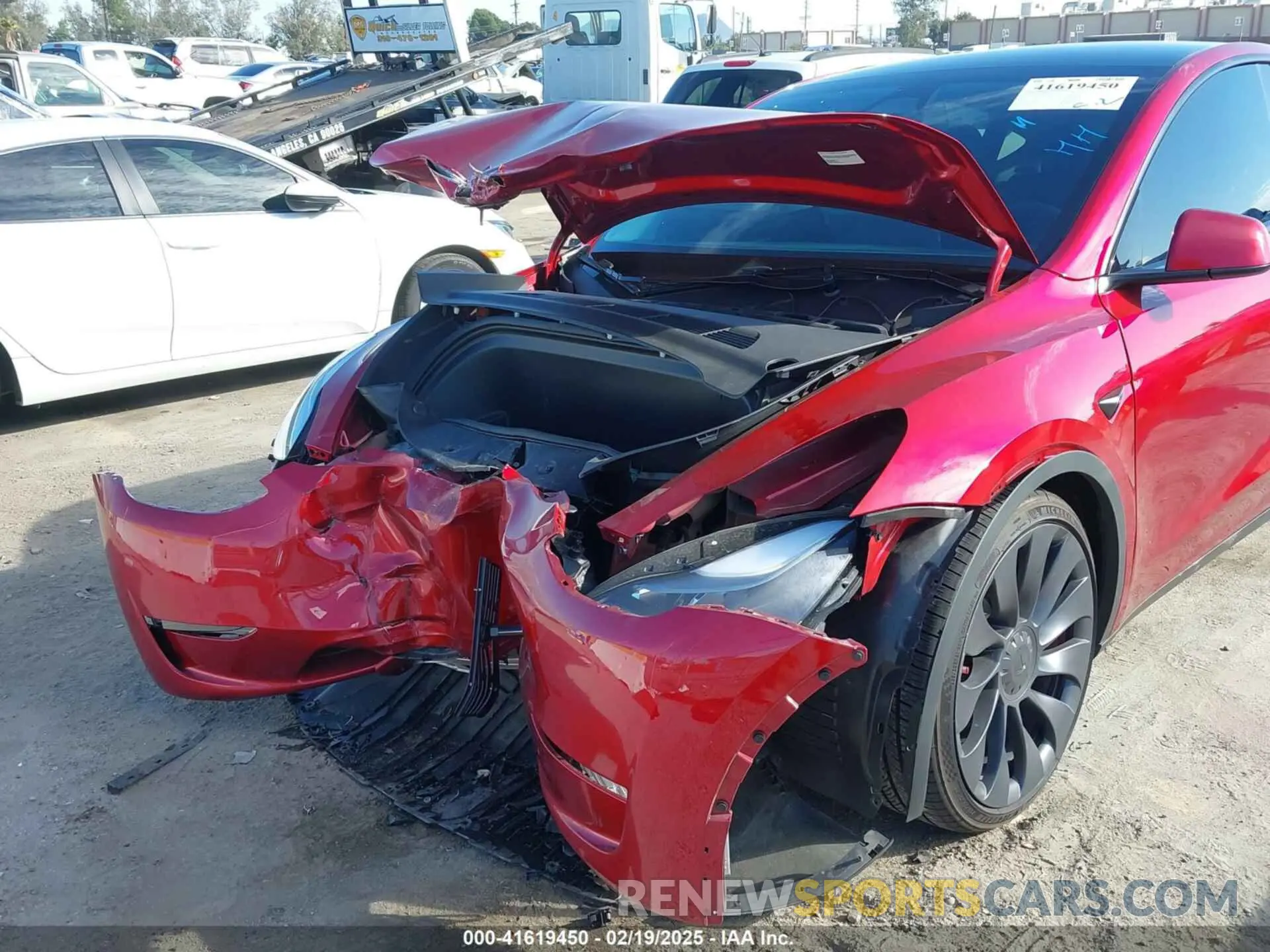 6 fotografías del automóvil dañado 7SAYGDEF3RF032980 TESLA MODEL Y 2024