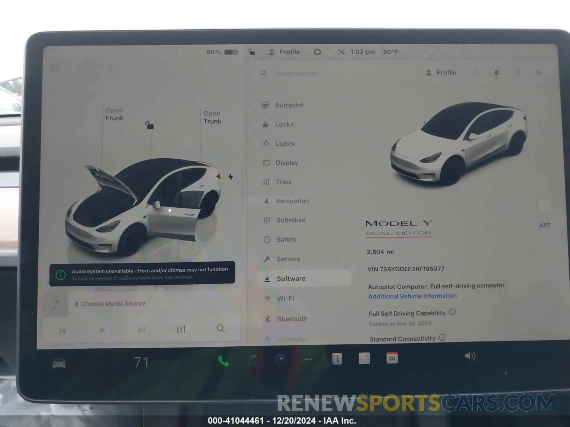 7 fotografías del automóvil dañado 7SAYGDEF3RF195077 TESLA MODEL Y 2024