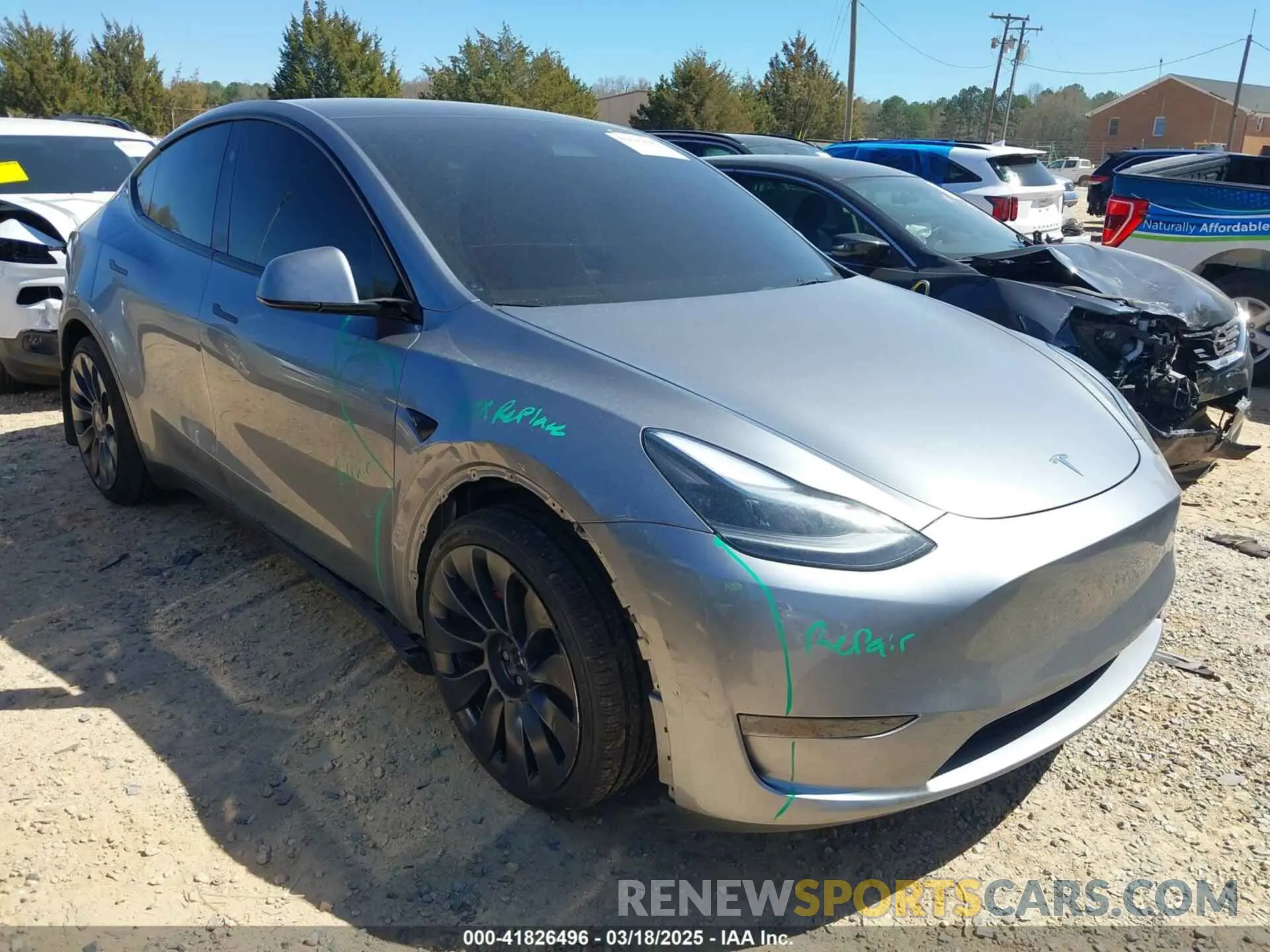 1 fotografías del automóvil dañado 7SAYGDEF4RA310248 TESLA MODEL Y 2024