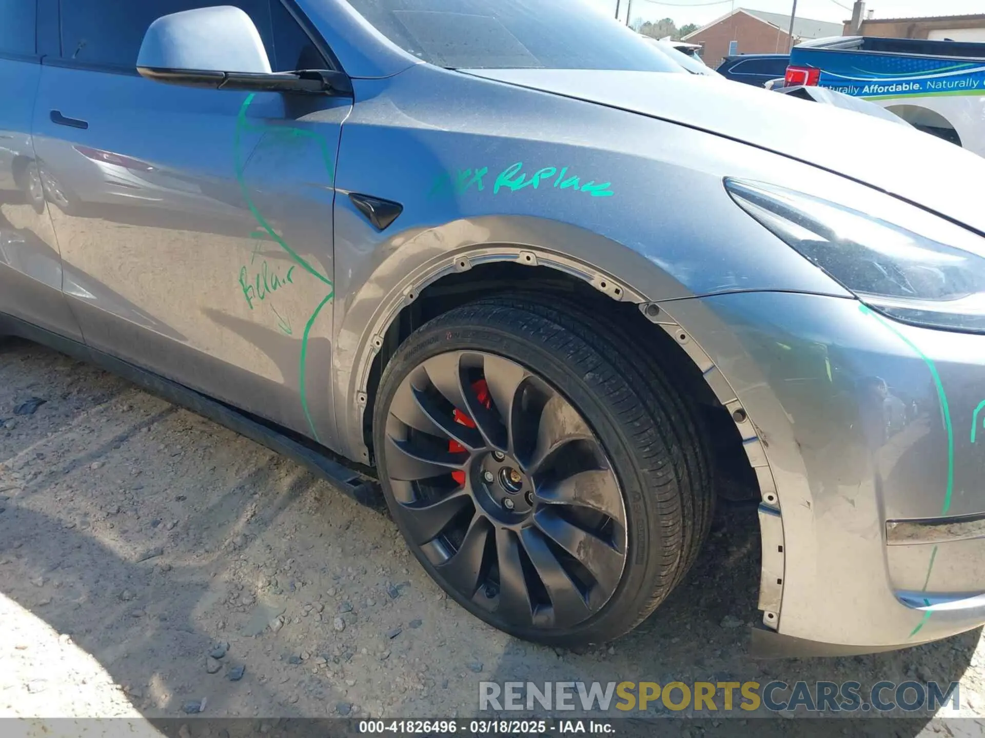 6 fotografías del automóvil dañado 7SAYGDEF4RA310248 TESLA MODEL Y 2024