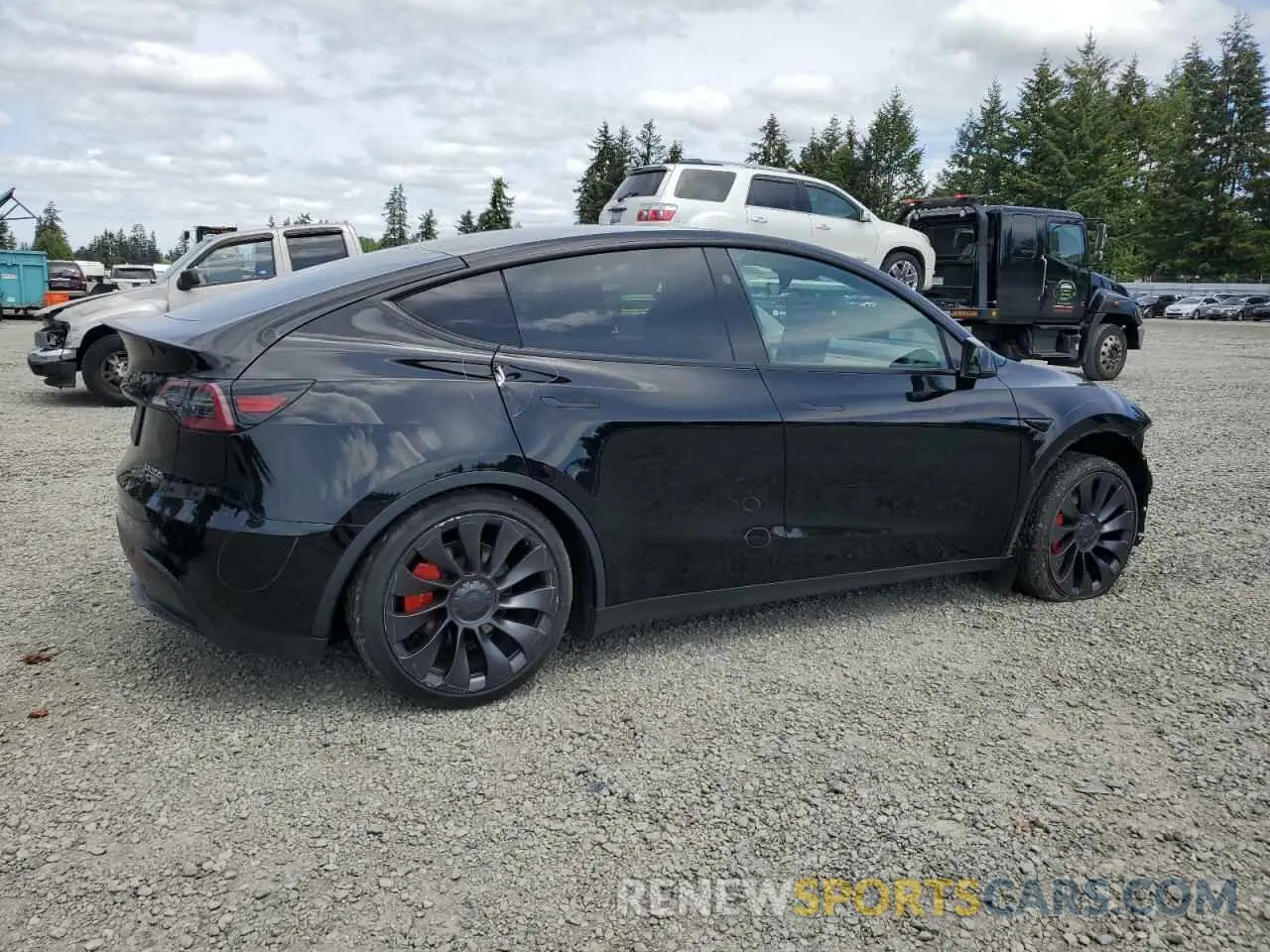 3 fotografías del automóvil dañado 7SAYGDEF5RF064183 TESLA MODEL Y 2024