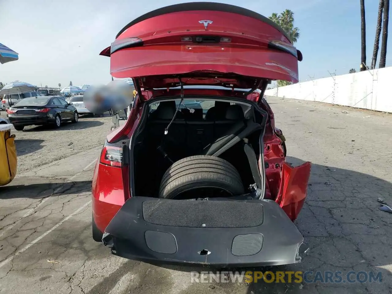 6 fotografías del automóvil dañado 7SAYGDEF5RF072803 TESLA MODEL Y 2024