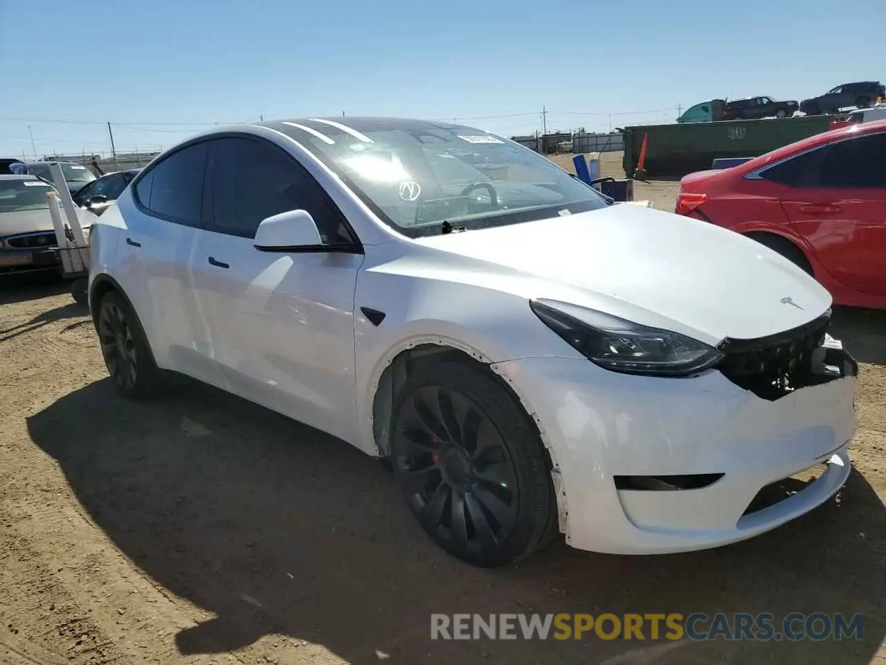 4 fotografías del automóvil dañado 7SAYGDEF6RA284171 TESLA MODEL Y 2024