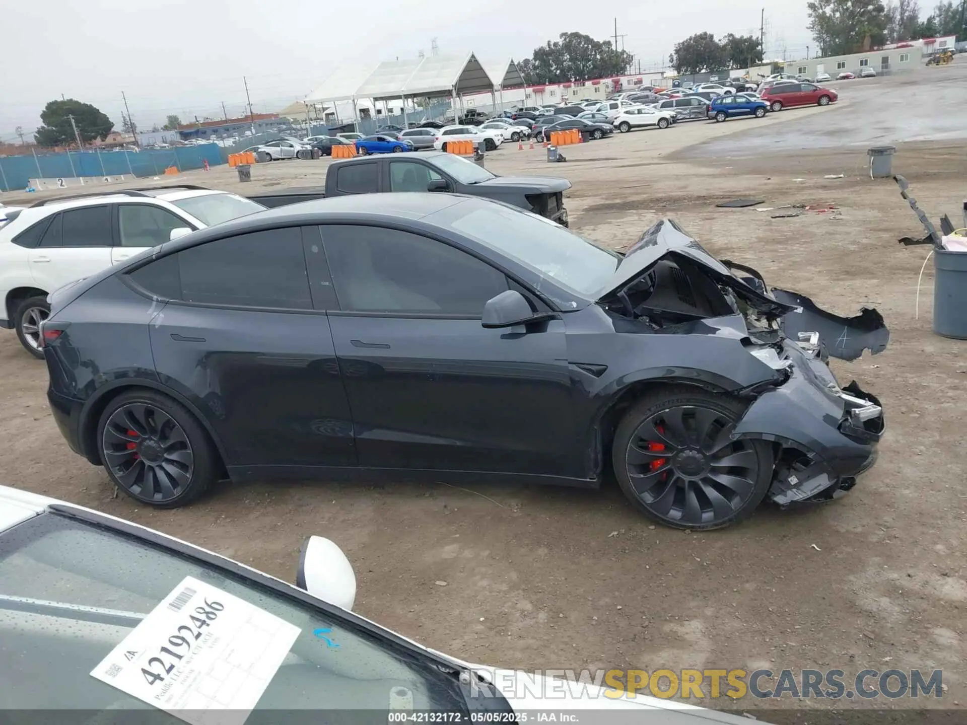 13 fotografías del automóvil dañado 7SAYGDEF7RF053265 TESLA MODEL Y 2024