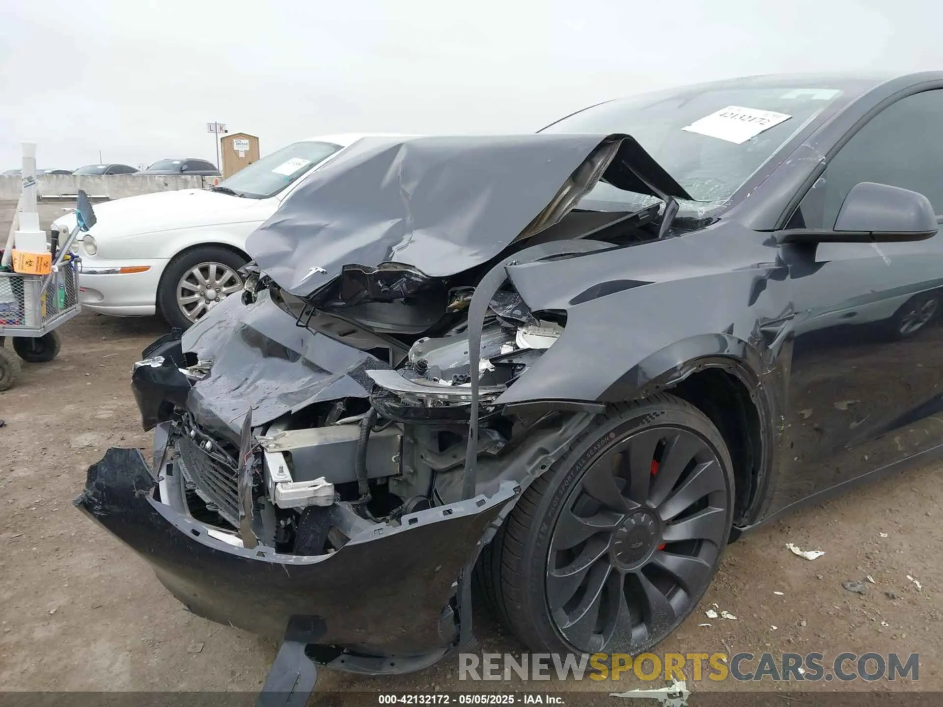 6 fotografías del automóvil dañado 7SAYGDEF7RF053265 TESLA MODEL Y 2024